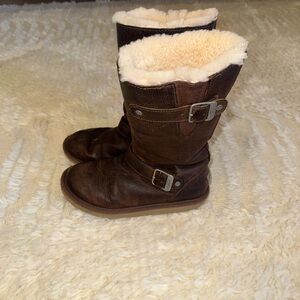 UGG Kensington Women's Brown Leather Boots Size 7